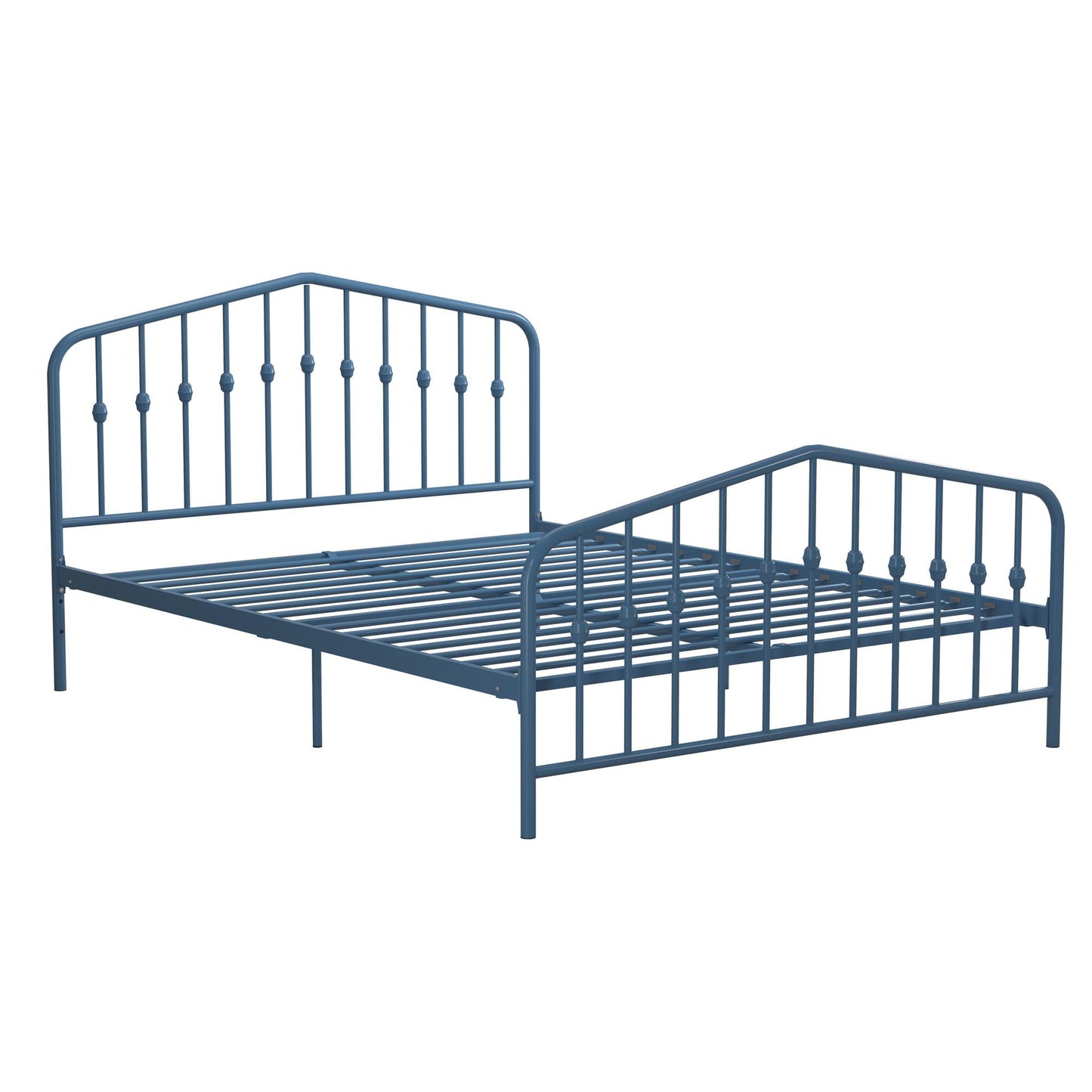 Novogratz Bushwick Metal Bed, Queen, Sea Blue