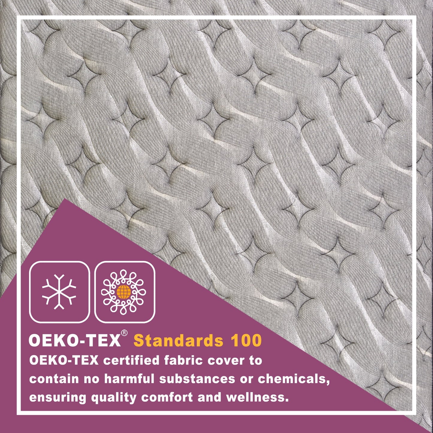 Slecofom 14-inch Hybrid Mattress Twin Size Firm & Comfortable for Adults & Teenagers