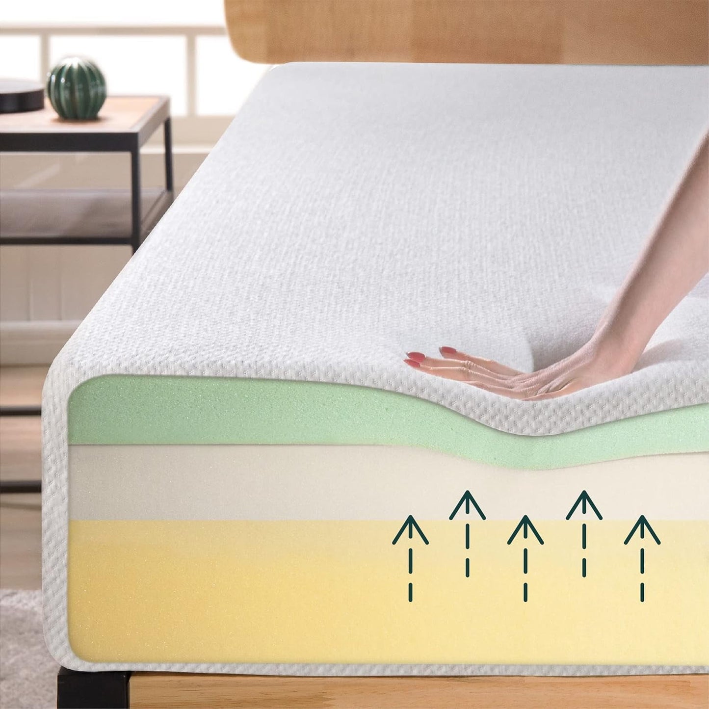 Sleep Master Ultima Comfort Memory Foam 8 Inch Mattress,? Short Queen