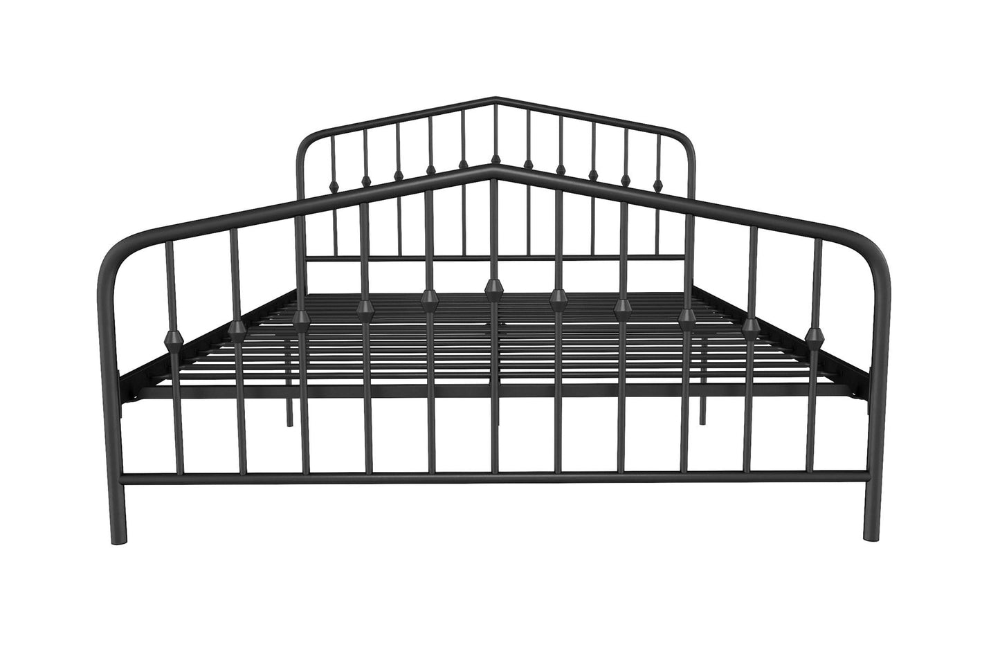 Novogratz Bushwick Metal Bed, Queen, Black
