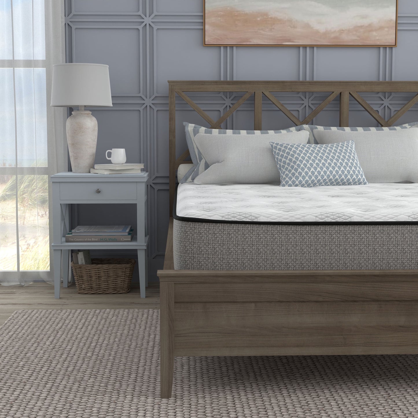 Sleep Inc. 10 Inch Medium Firm Hybrid Mattress, California King