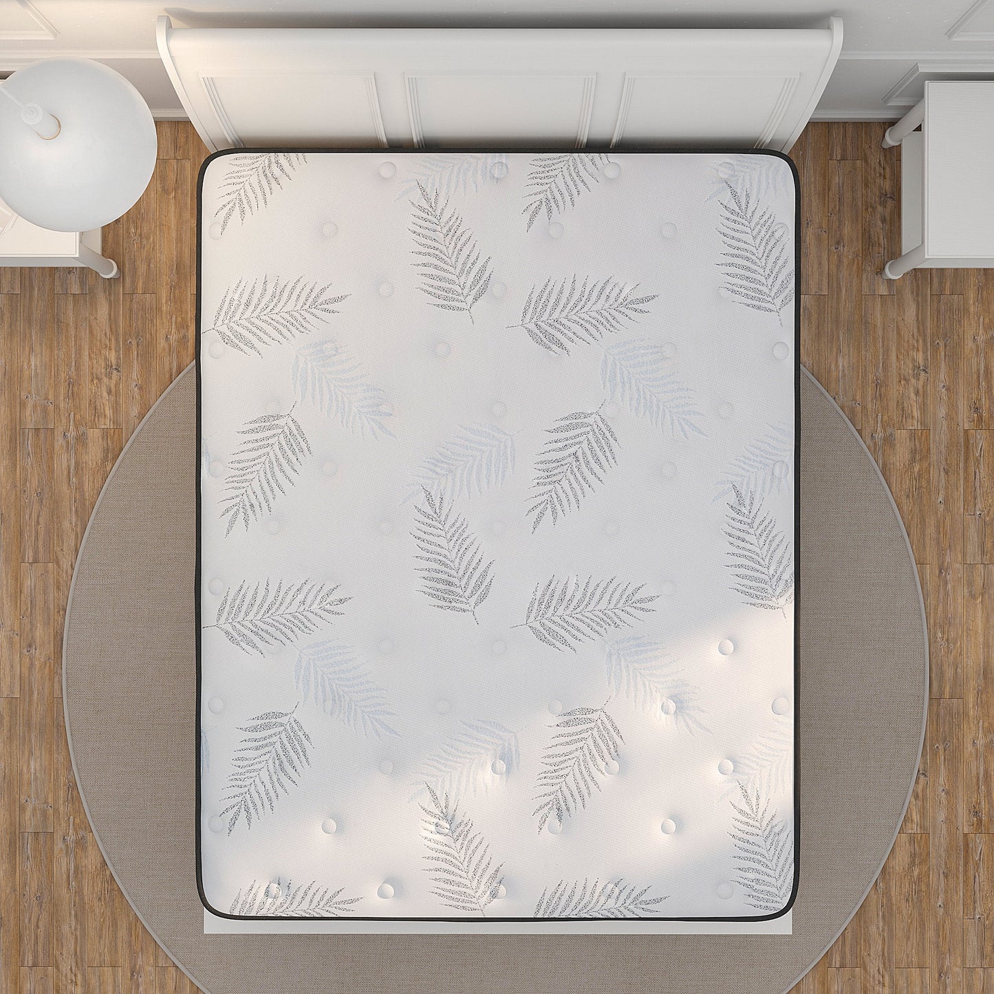 Slecofom 12-inch Hybrid Mattress / Firm Feel with Gel Memory Foam for Adults & Teenagers - Twin