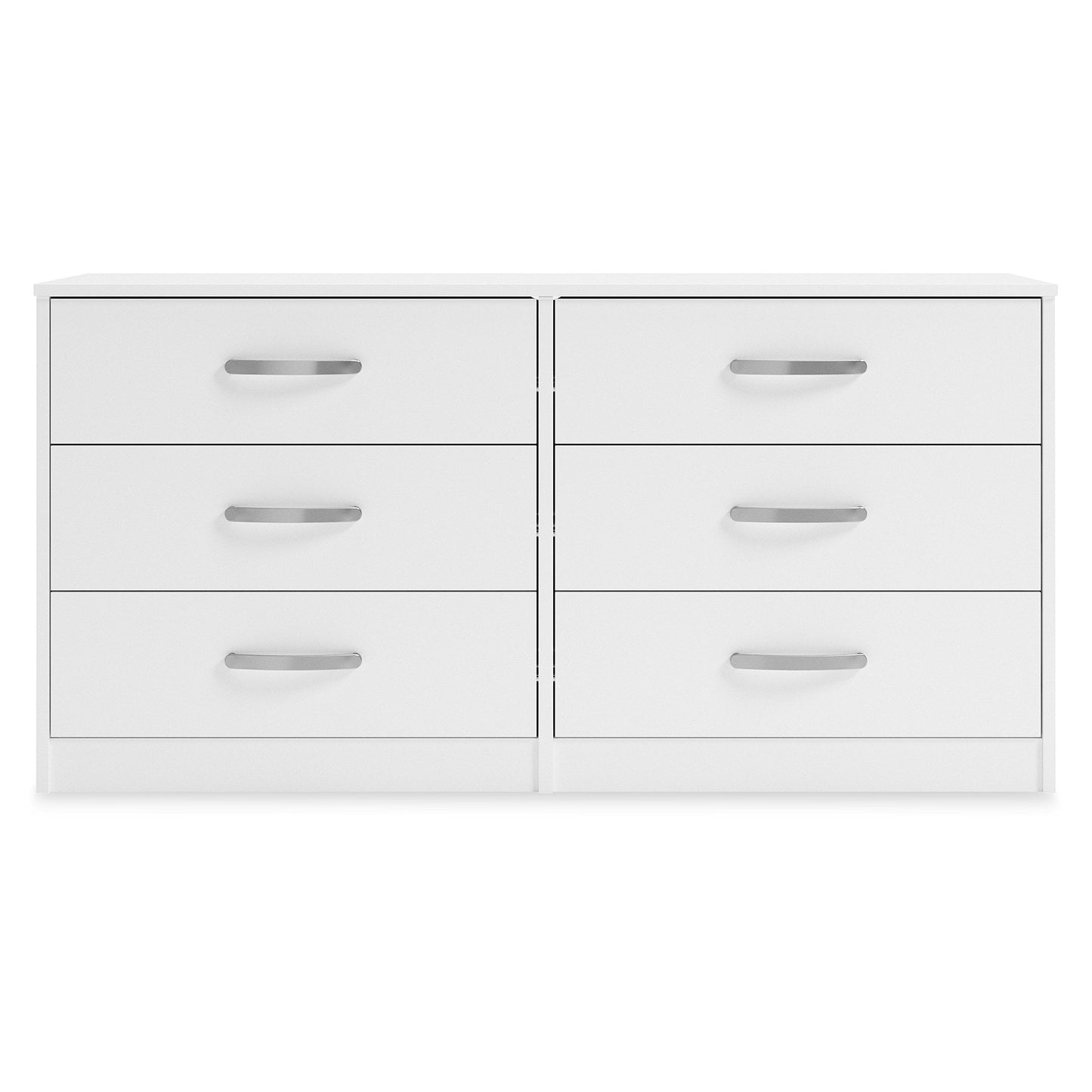 Ashley's Signature Design: White Flannia 6-Drawer Dresser, Casual Bedroom Furniture