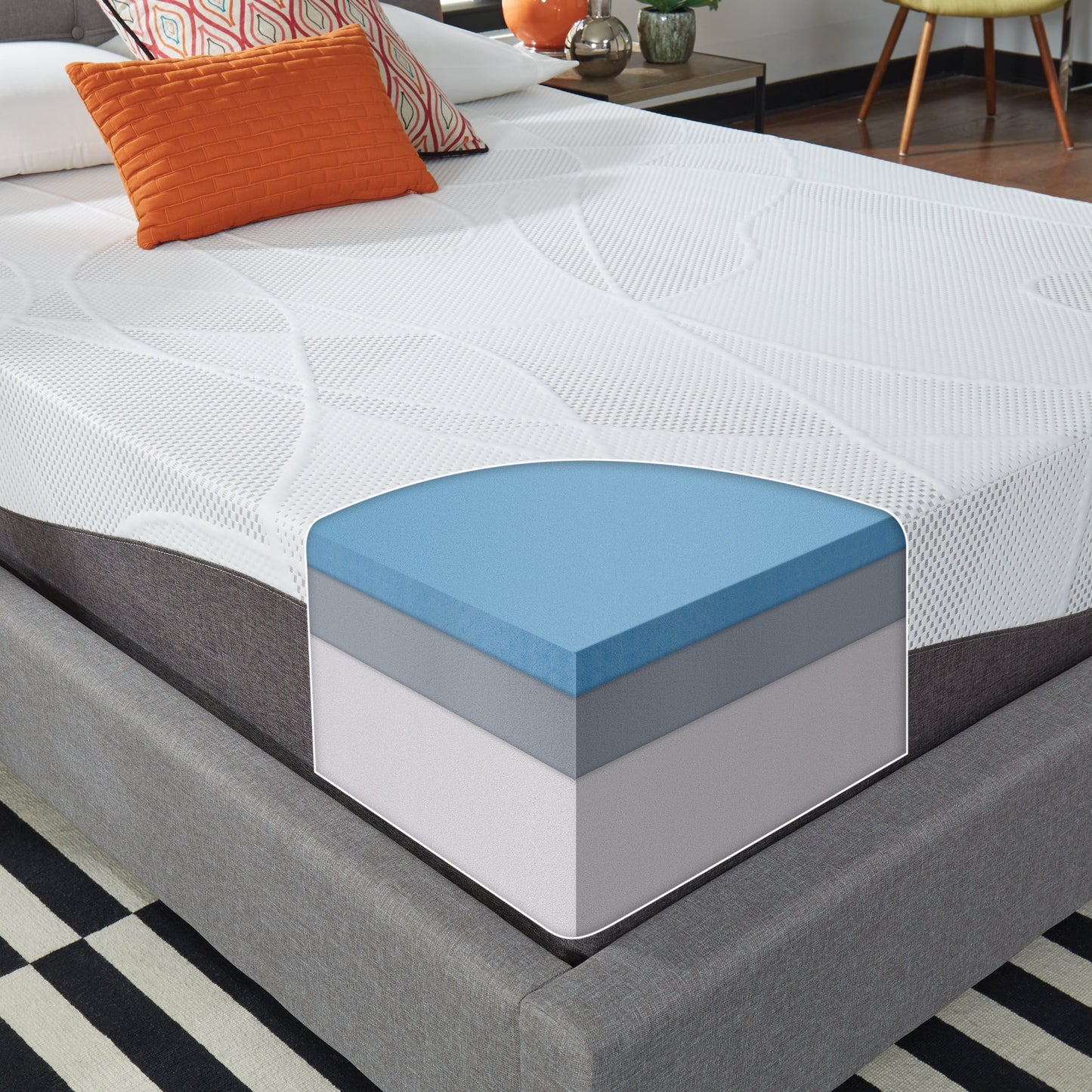 Slumber Solutions Renew 12in Customize Your Comfort Gel Foam Mattress-In-A-Box, Medium, Twin XL