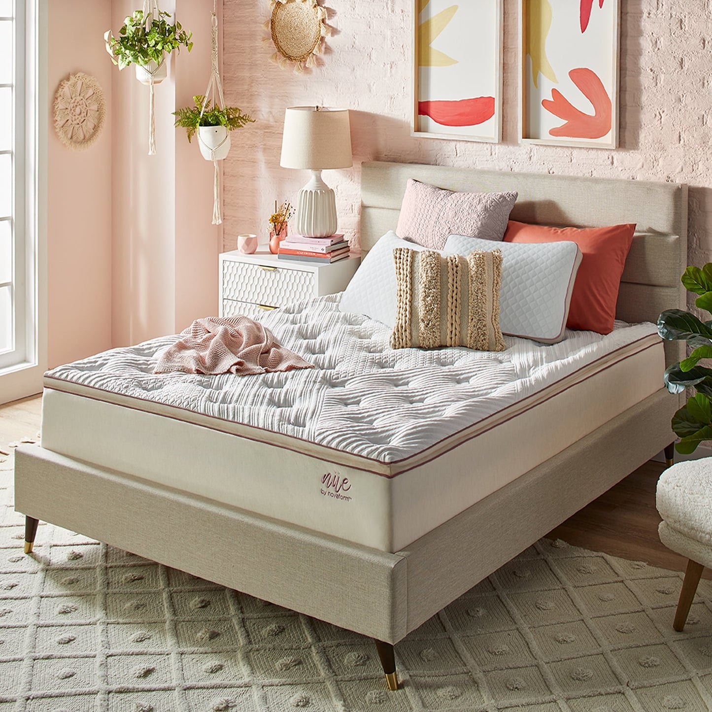 nue by Novaform Plush Pillowtop 12in Gel Memory Foam Mattress, Queen