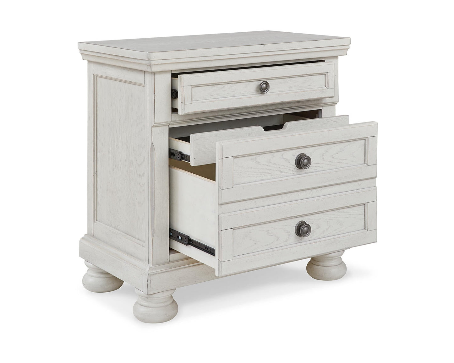 Ashley Signature Design Robbinsdale Antique White 2-Drawer Nightstand Furniture