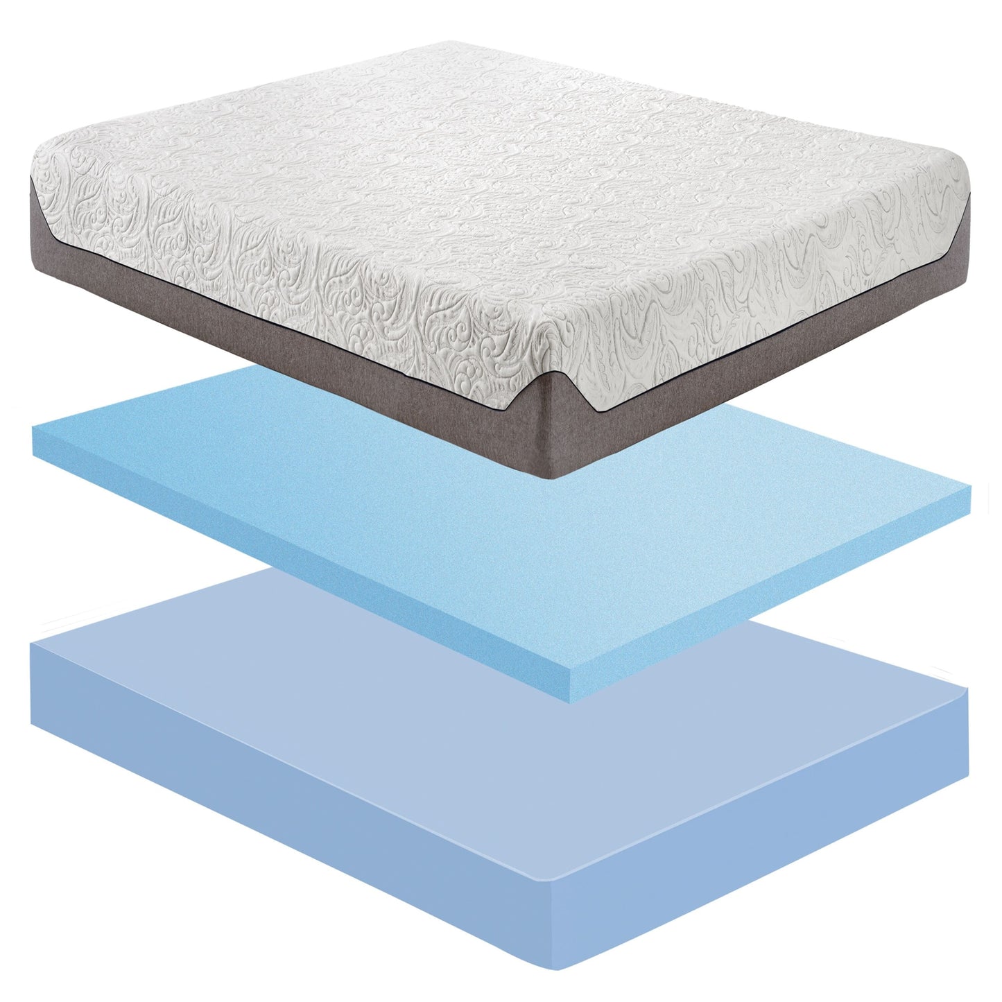 Sleep Sync Boyd Sleep 8-inch Air-Flow Gel Memory Foam Mattress with Reflexa Foam Queen