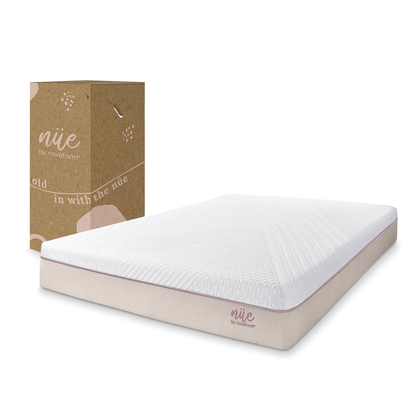 nue by Novaform 10in Cooling Gel Memory Foam Mattress, King
