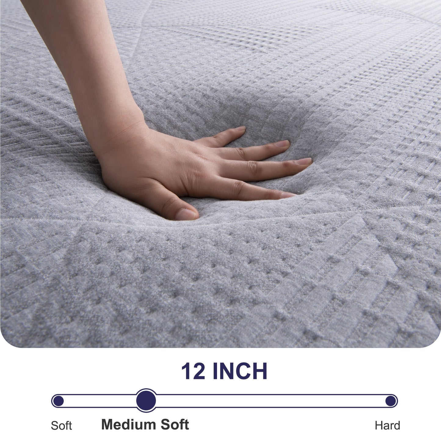 Lecuneey Queen Mattress, 12 inch Gel Memory Foam Mattress,Bed Mattress in a Box, Queen Size Mattress