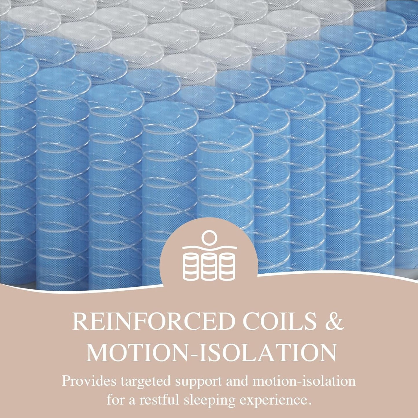 Sleepmax King Mattress 12 Inch - Hotel-Collection Hybrid Mattress Pain Relief - Deep Sleep Firm Mattress Extra Lumbar Support - Motion-Isolation Bed in a Box, CertiPUR-US Certified, 365-Night Trial