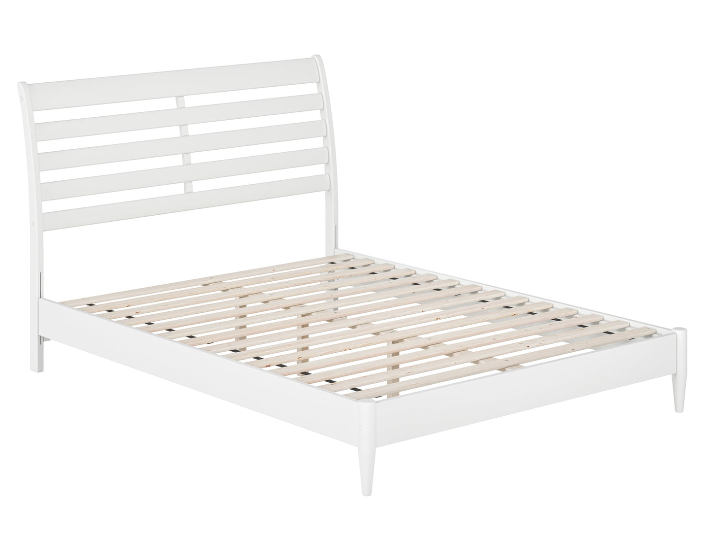 AFI Savannah Queen Solid Wood Low Profile Platform Bed, White