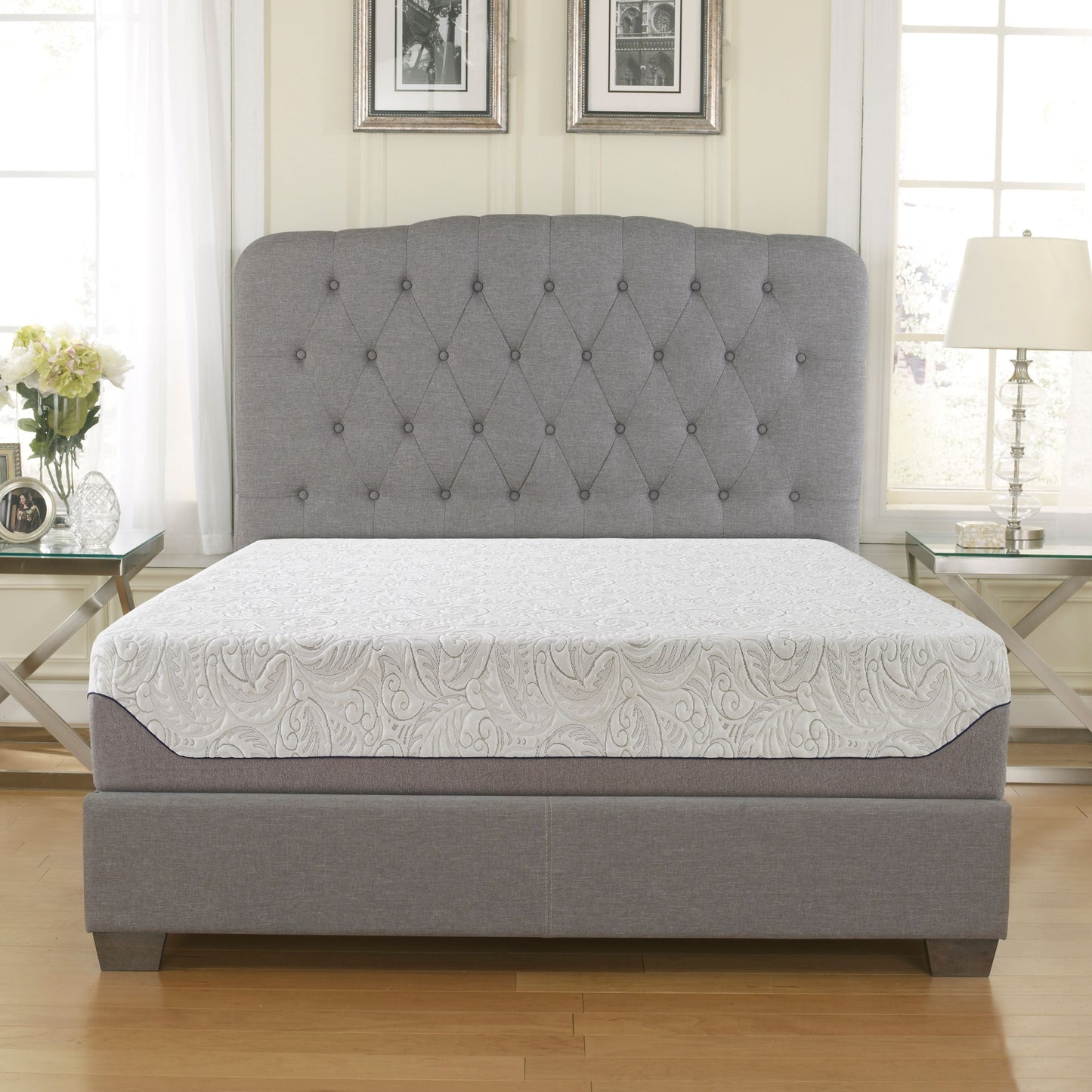 Sleep Sync Boyd Sleep 8-inch Air-Flow Gel Memory Foam Mattress with Reflexa Foam Queen