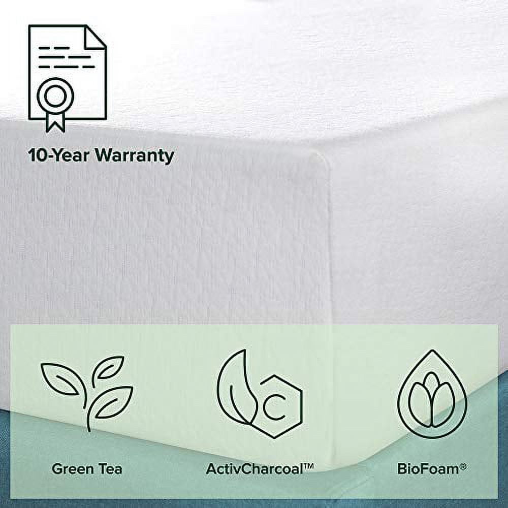 Sleep Master 12in Green Tea Memory Foam Mattress with 3in Aircool Foam - Queen