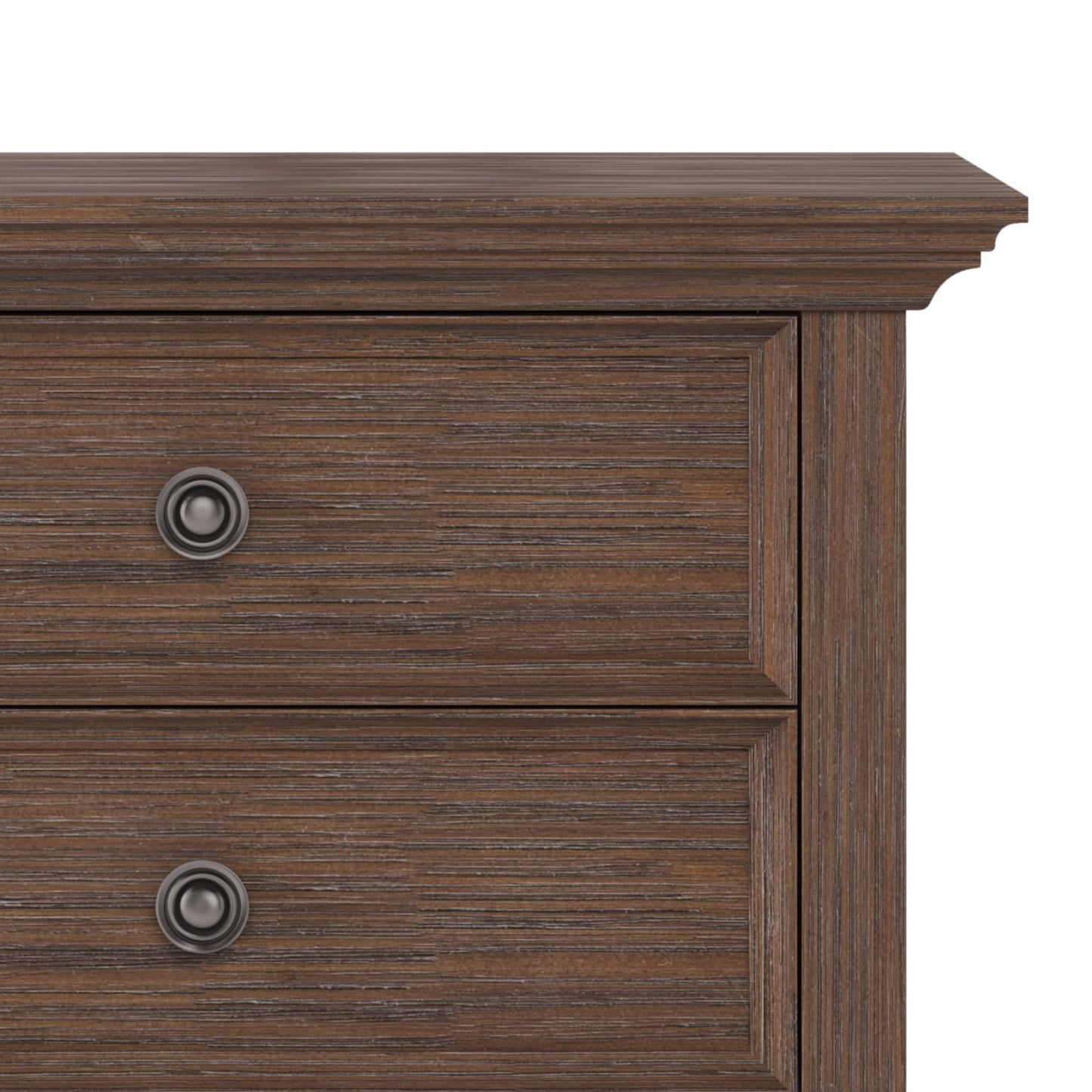 Simpli Home Amherst SOLID WOOD 24 inch Wide Bedside Nightstand Table in Farmhouse Brown