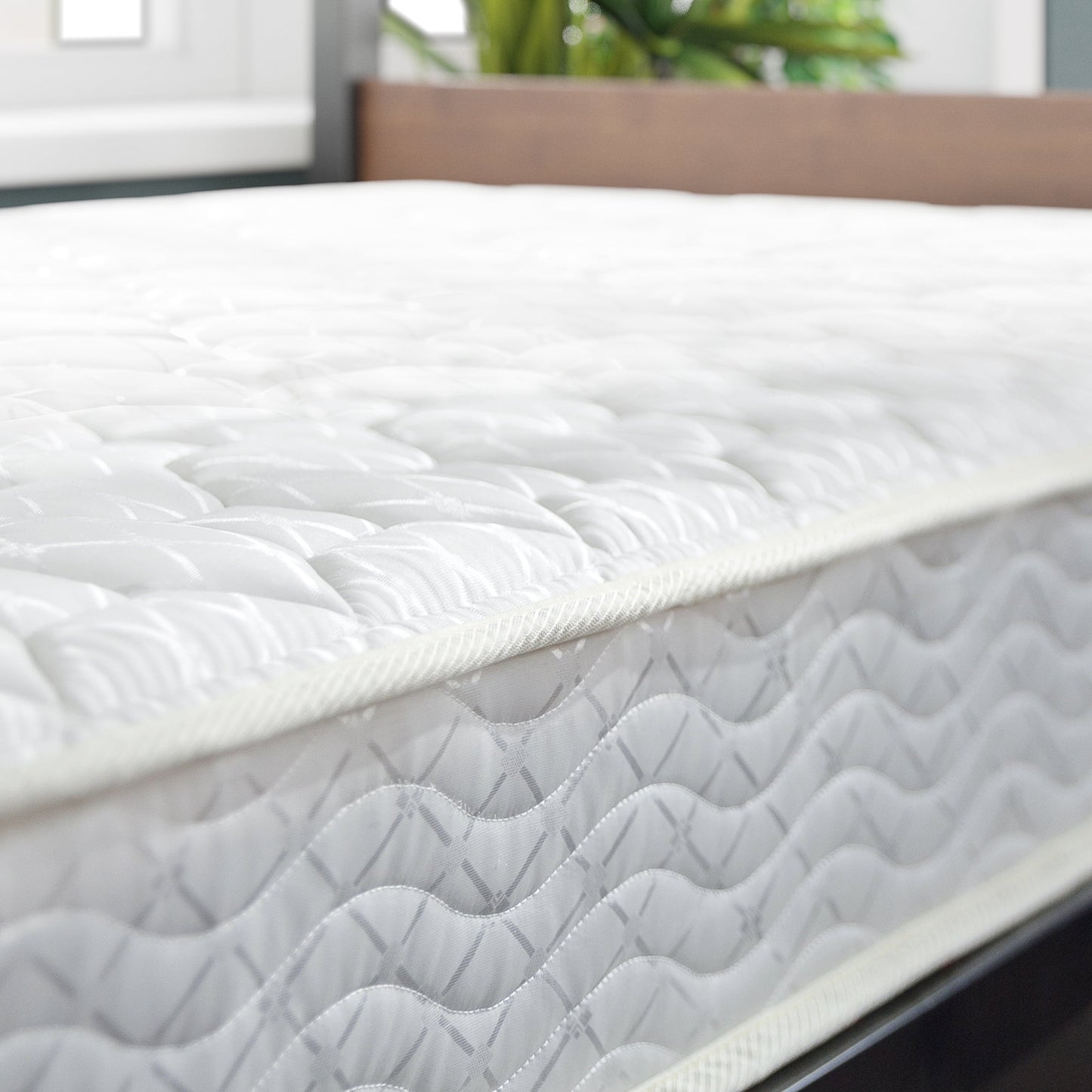 6in Comfort Twin Innerspring Mattresses, 2 Pack