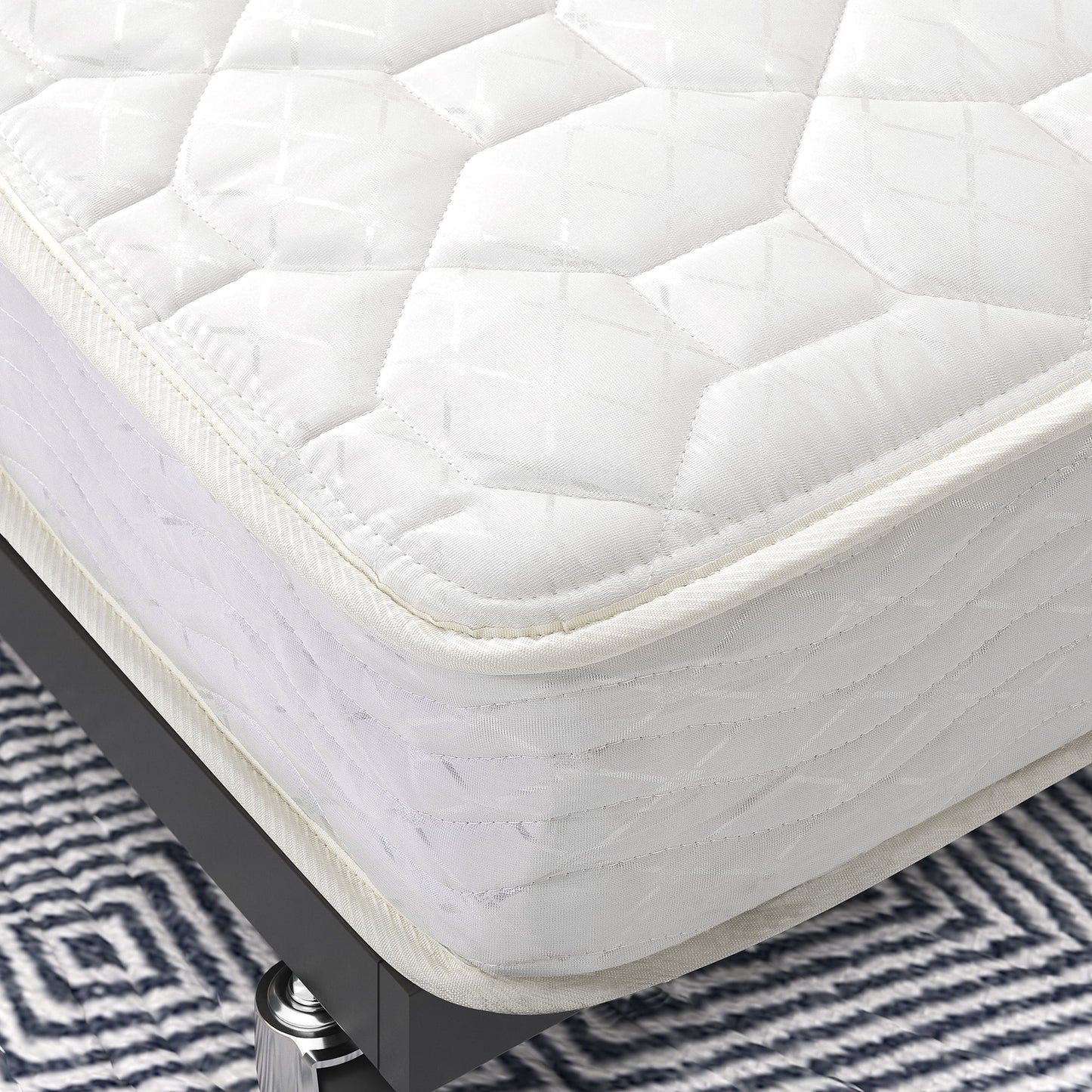 6in Comfort Twin Innerspring Mattresses, 2 Pack