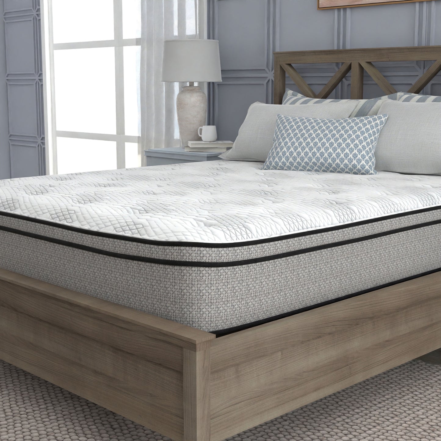 Sleep Inc. 12 Inch Medium Firm Hybrid Mattress, King