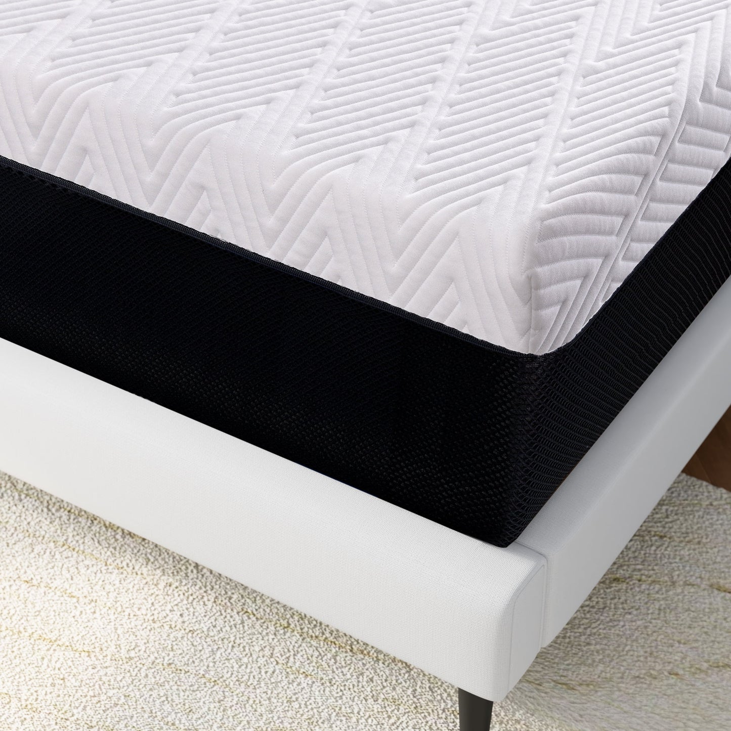 Molblly Queen Mattress, 10 Inch Gel Memory Foam with Cool & Breathable Cover
