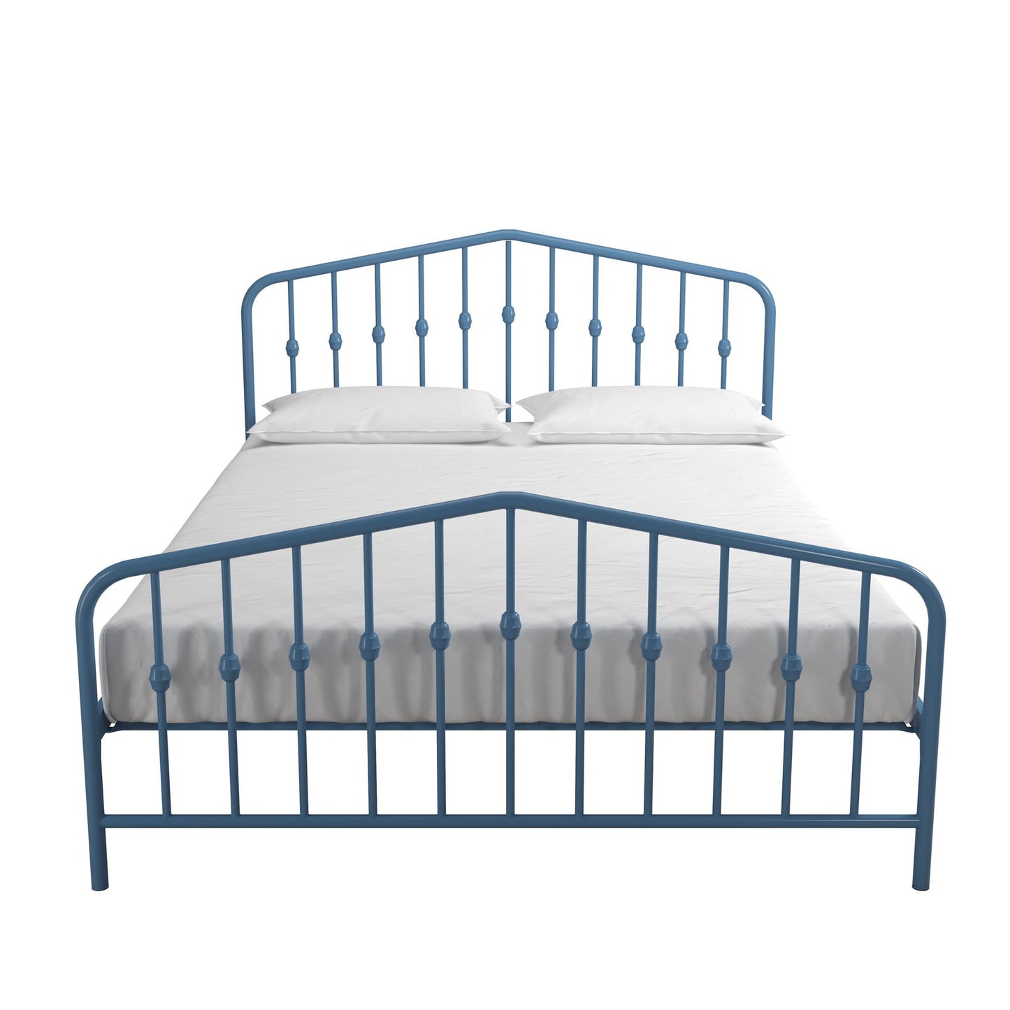 Novogratz Bushwick Metal Bed, Full, Sea Blue