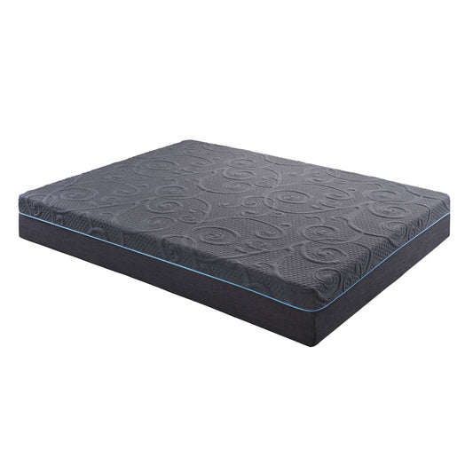 OakvillePark Squantum 11-Inch Gel-Infused Memory Foam Hybrid Mattress, Cal King