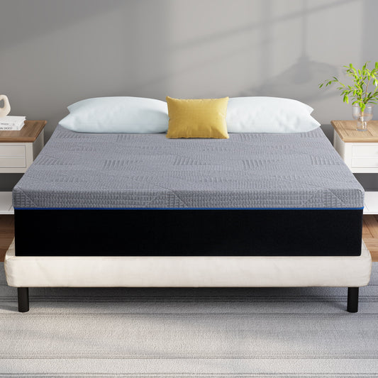 Lecuneey Queen Mattress, 12 inch Gel Memory Foam Mattress,Bed Mattress in a Box, Queen Size Mattress
