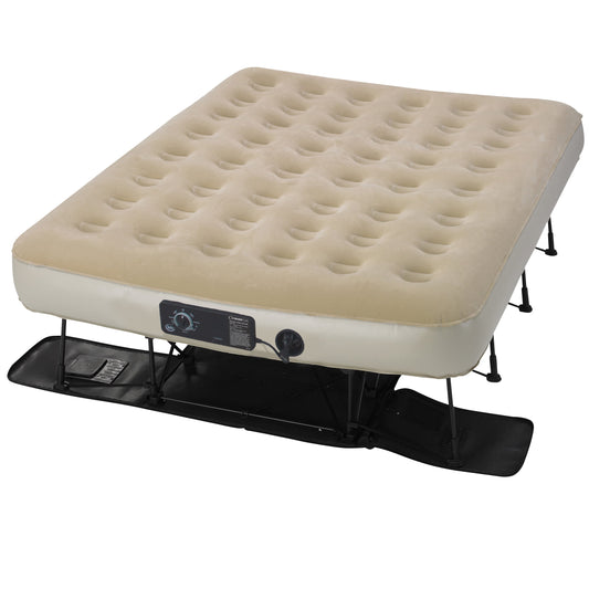 Comfortable Serta EZ Bed Queen Size with NeverFlat Pump and Automatic Self-Inflate