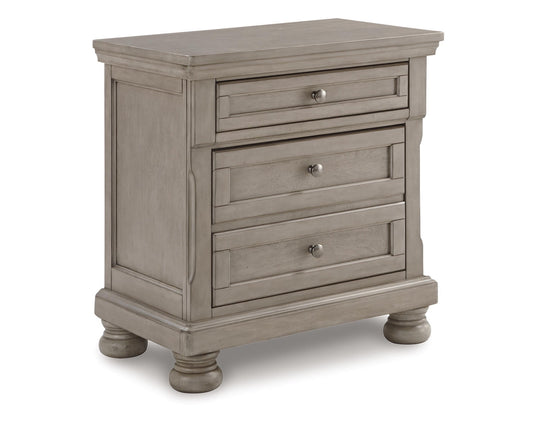 Ashley Furniture Signature Design Lettner Light Gray Nightstand