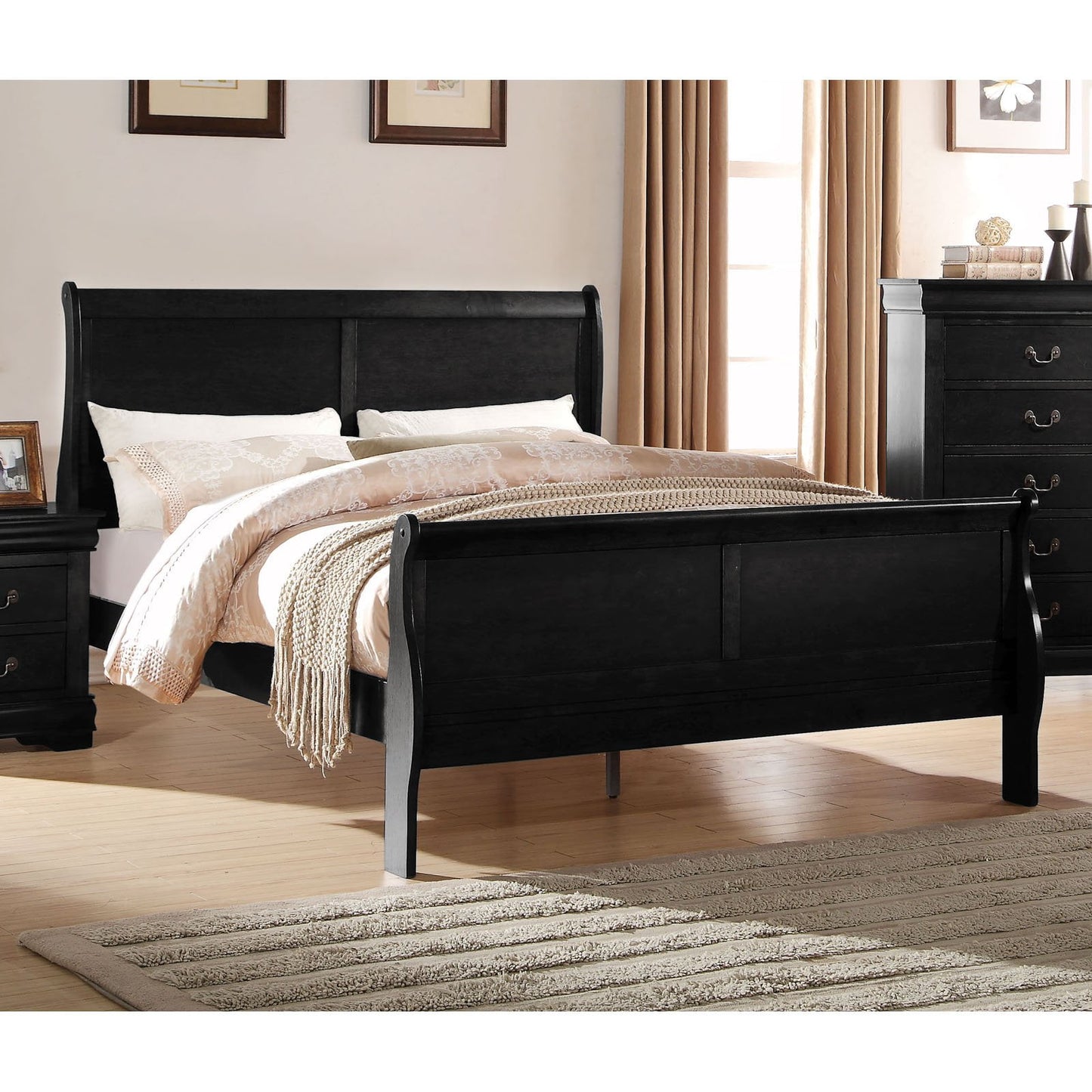 Simple Relax Full Bed, Black