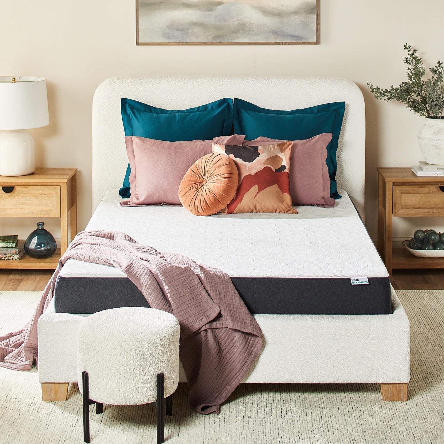 Sleep Innovations 8in Gel Memory Foam Cooling Mattress, Full