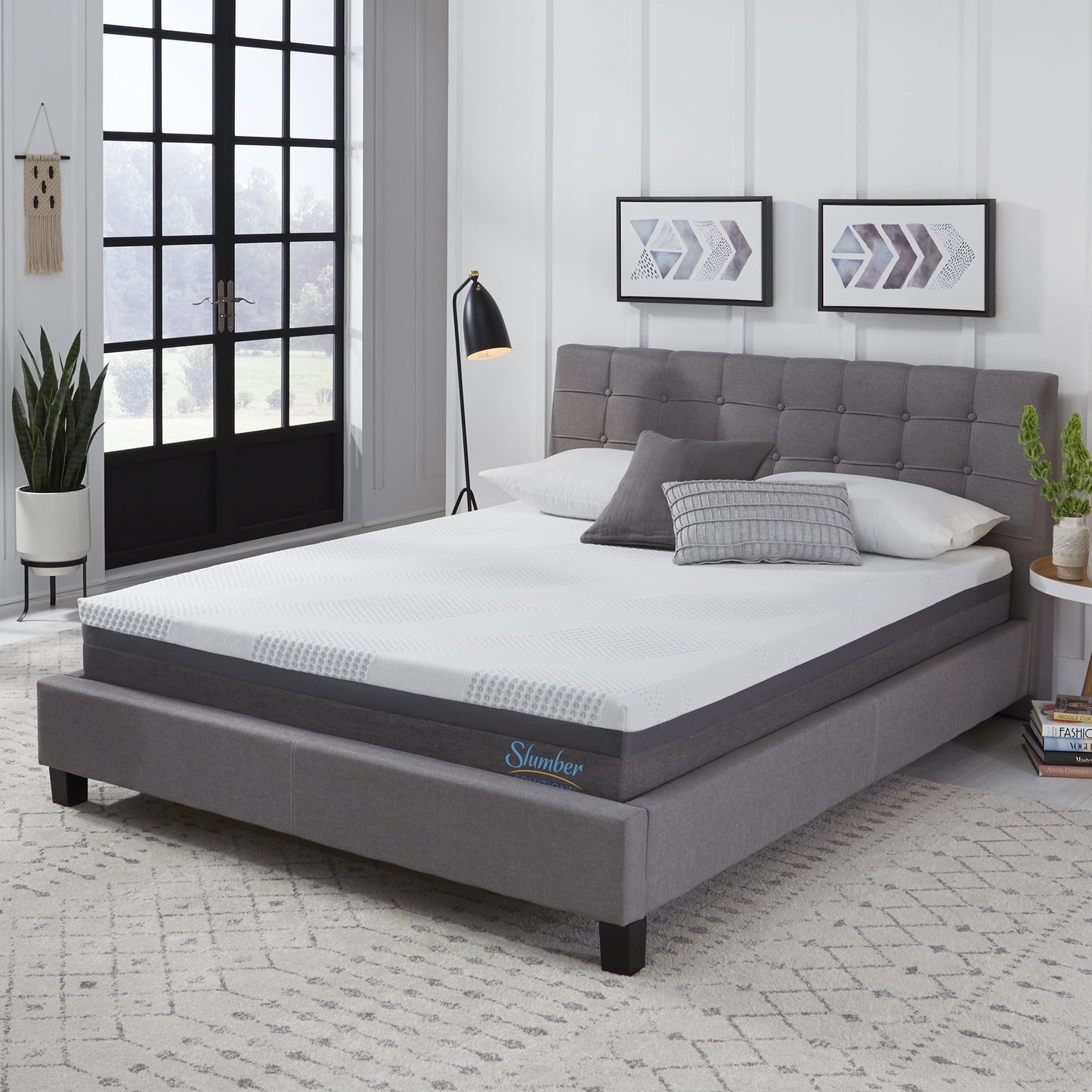 Slumber Solutions 10in Hybrid Mattress, Mattress-In-A-Box, Twin