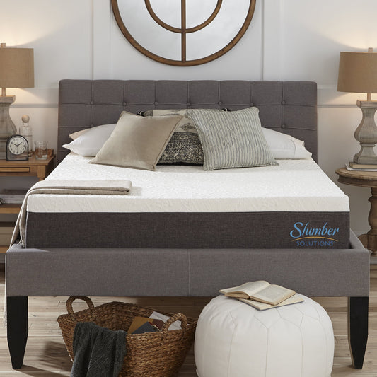 Slumber Solutions Respond 14in NRGel Memory Foam Mattress, Mattress-In-A-Box, Queen