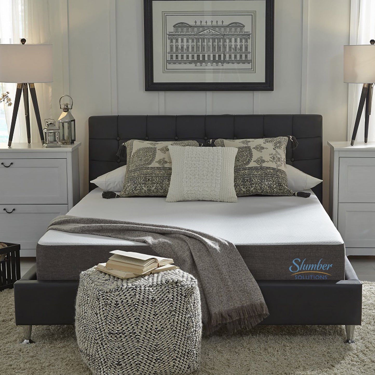 Slumber Solutions Restore 8in Gel Foam Mattress, Mattress-In-A-Box, Full