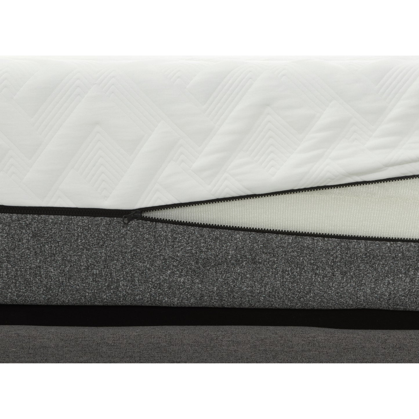 Sleep Zone Pacifica 12-inch Memory Foam Mattress and Z100 Adjustable Bed Set Split King