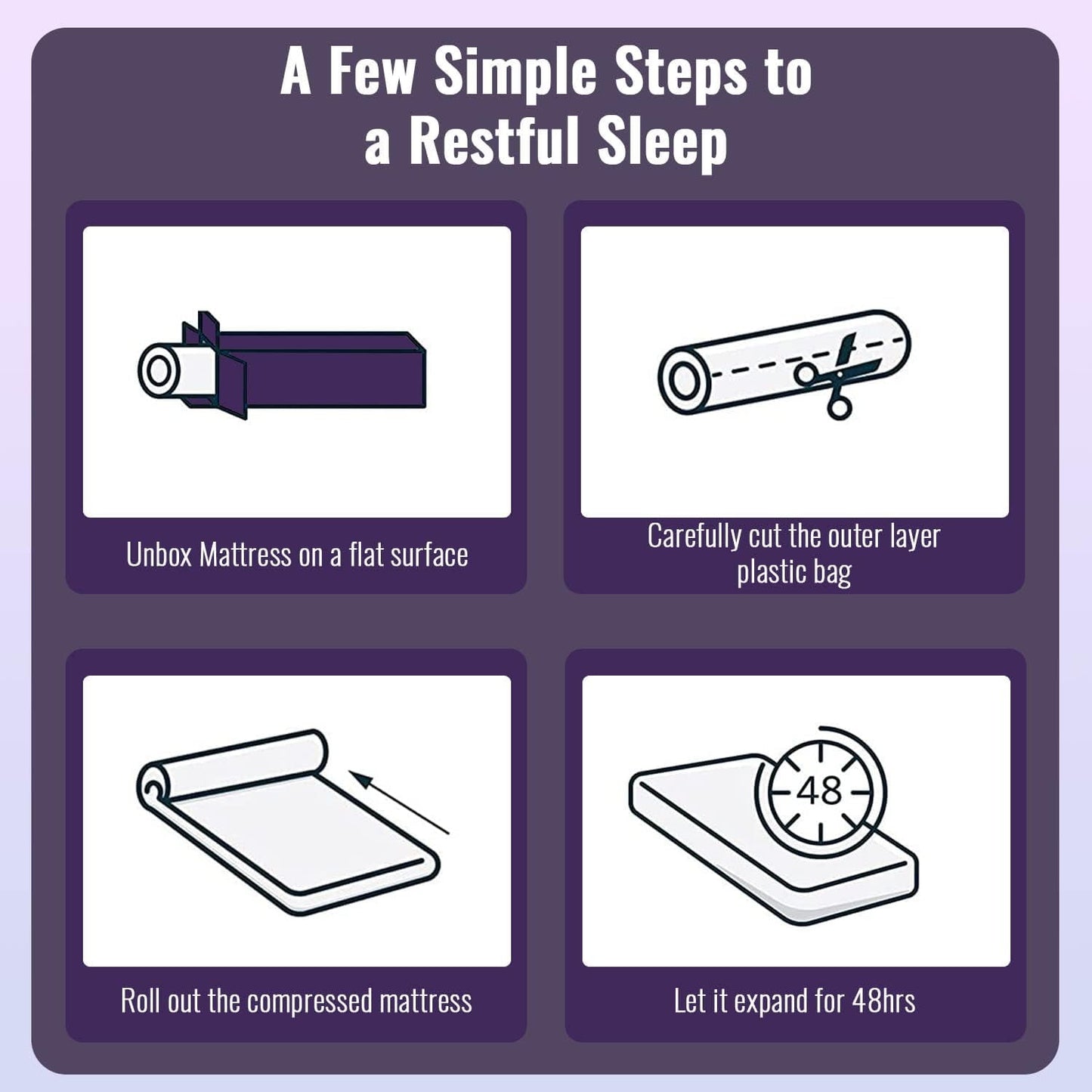 Sleep Cool and Comfortable: 8-Inch Full Size Memory Foam Mattress with Cooling Gel, Bamboo Charcoal Infusion Certification