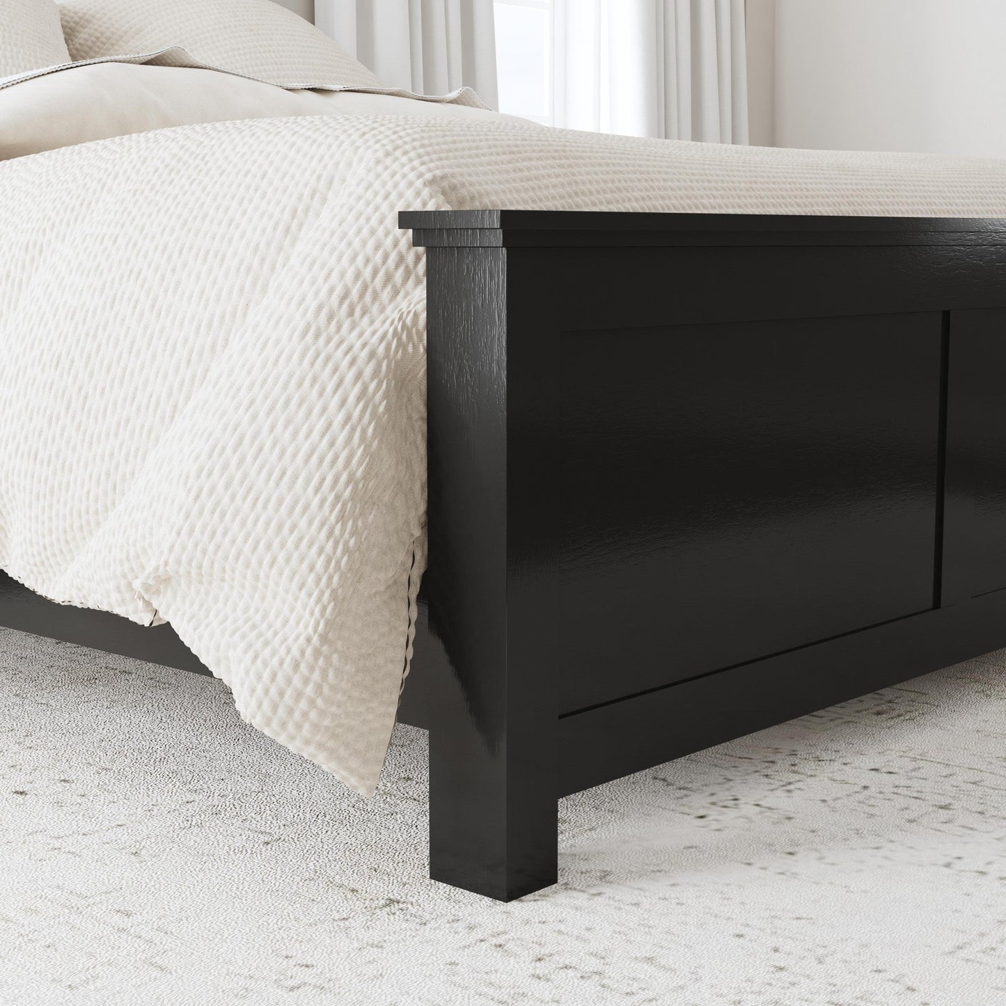 Oak Park Black Queen Bed, Nightstand and Dresser