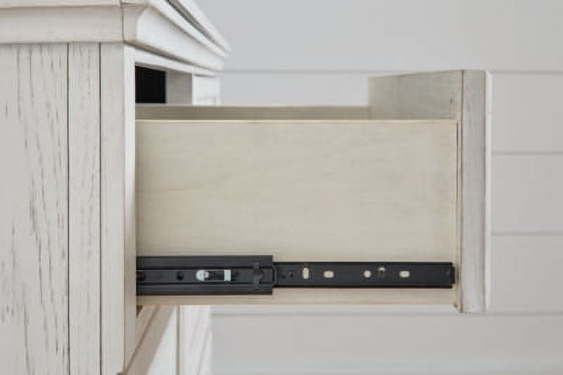 Ashley Signature Design Robbinsdale Nightstand, 1 Drawer, Antique White for Bedroom