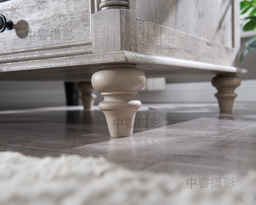 OKD Farmhouse 24in End Side Table With 2 Drawers BedSide Table with Charging Station, Tall Rustic Wood Square Nightstand for Living Room, Bedroom, Office,Light Rustic Oak