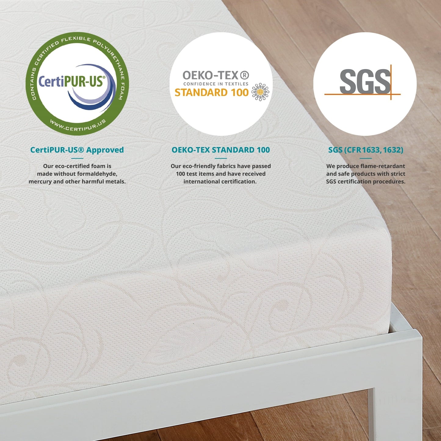 Sleeplanner 7 Inch Gel Memory Foam Mattress In a Box Full