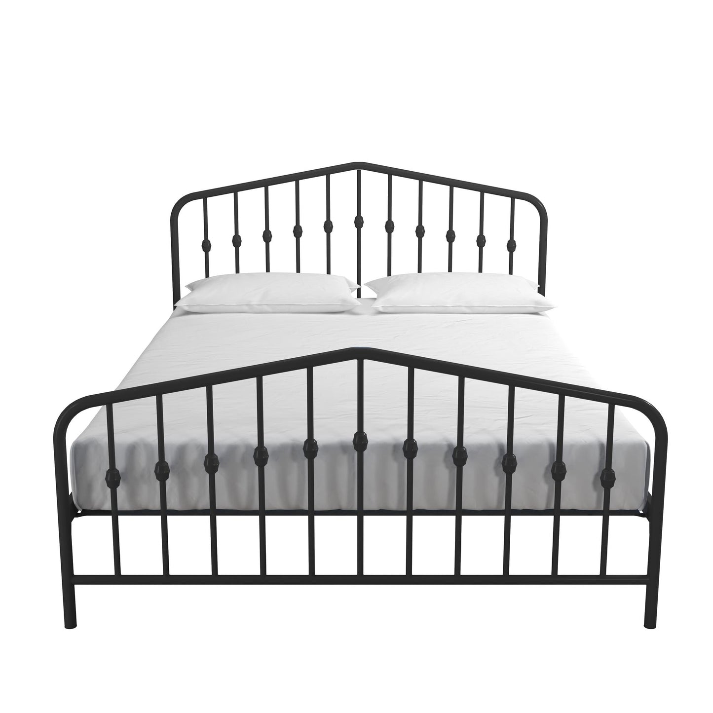 Novogratz Bushwick Metal Bed, Queen, Black