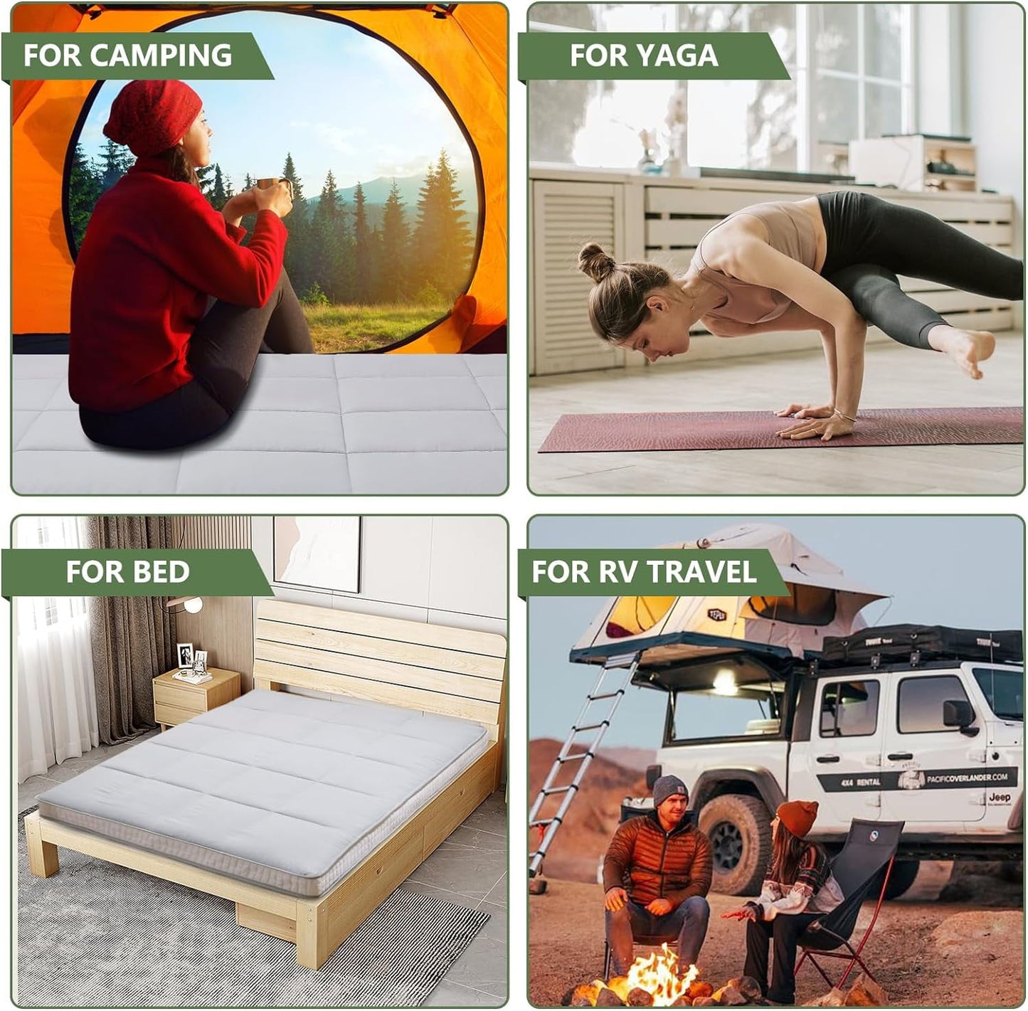 Slsy Upgraded 6in Extra Thick Japanese Floor Mattress Futon Mattress, Foldable Mattress Tatami Pad Floor Mattress for Adults Floor Bed Roll Up Mattress Guest Mattress Camping Mattress