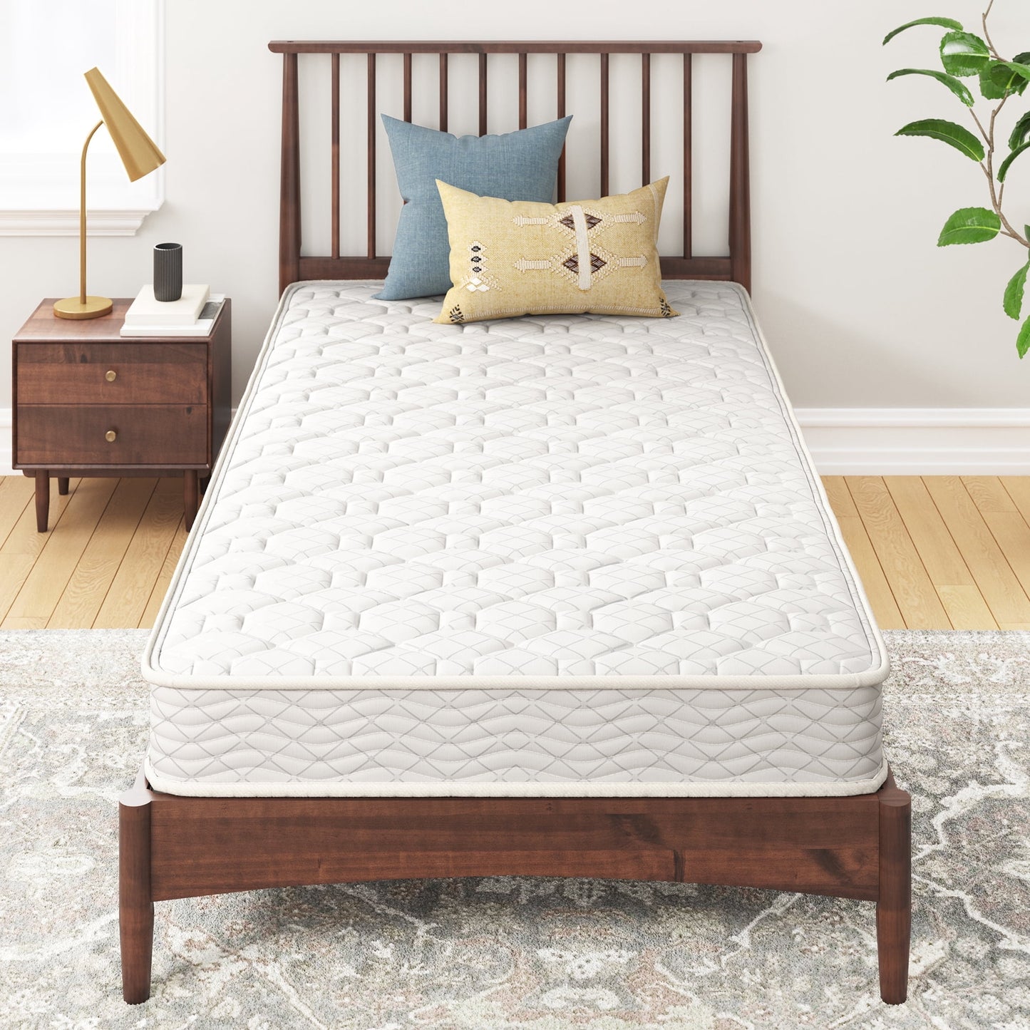 Slumber 1 By Zinus 6in Comfort Innerspring Mattress, Adult, Full 2 pack