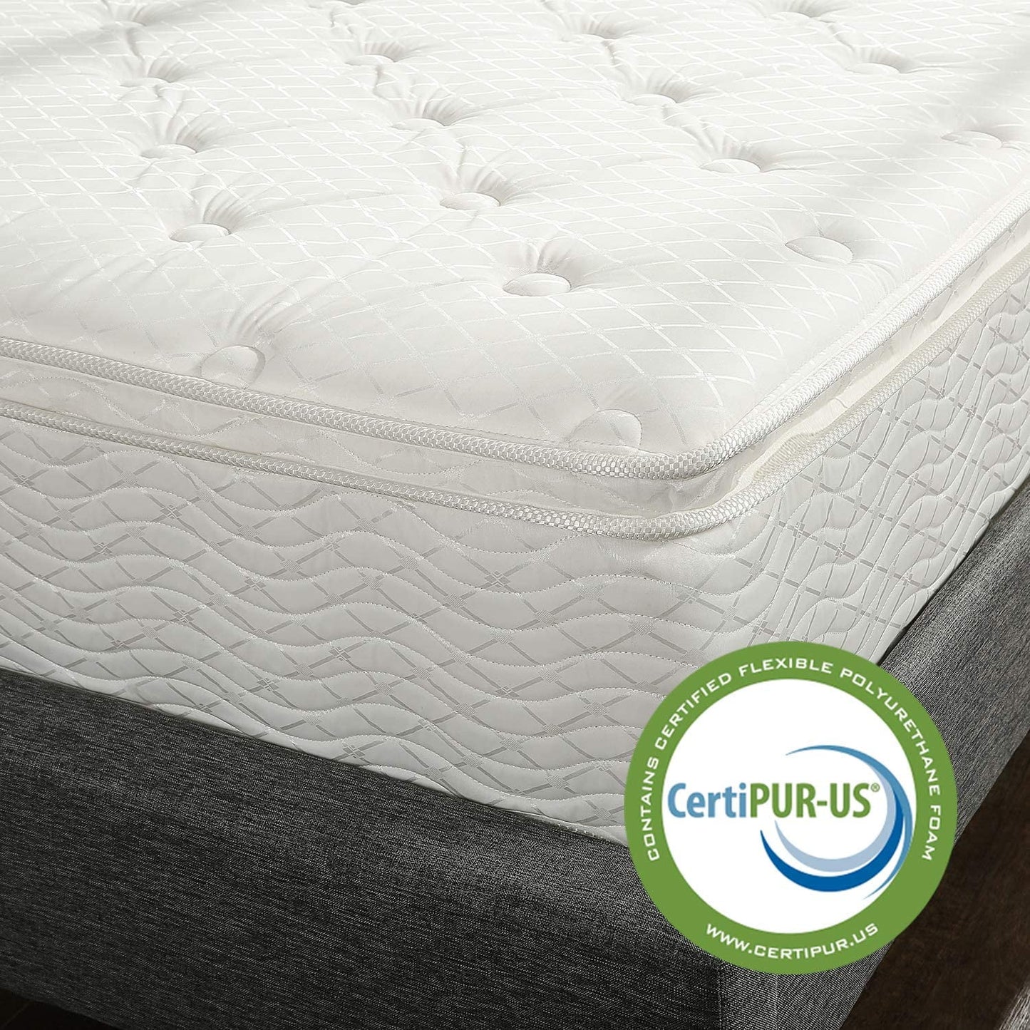 Slumber 1 by Zinus 12in Foam and Spring Mattress, Twin