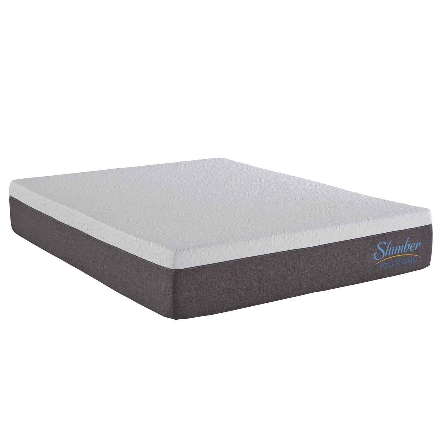 Slumber Solutions Respond 12in NRGel Memory Foam Mattress, Mattress-In-A-Box, Cal King