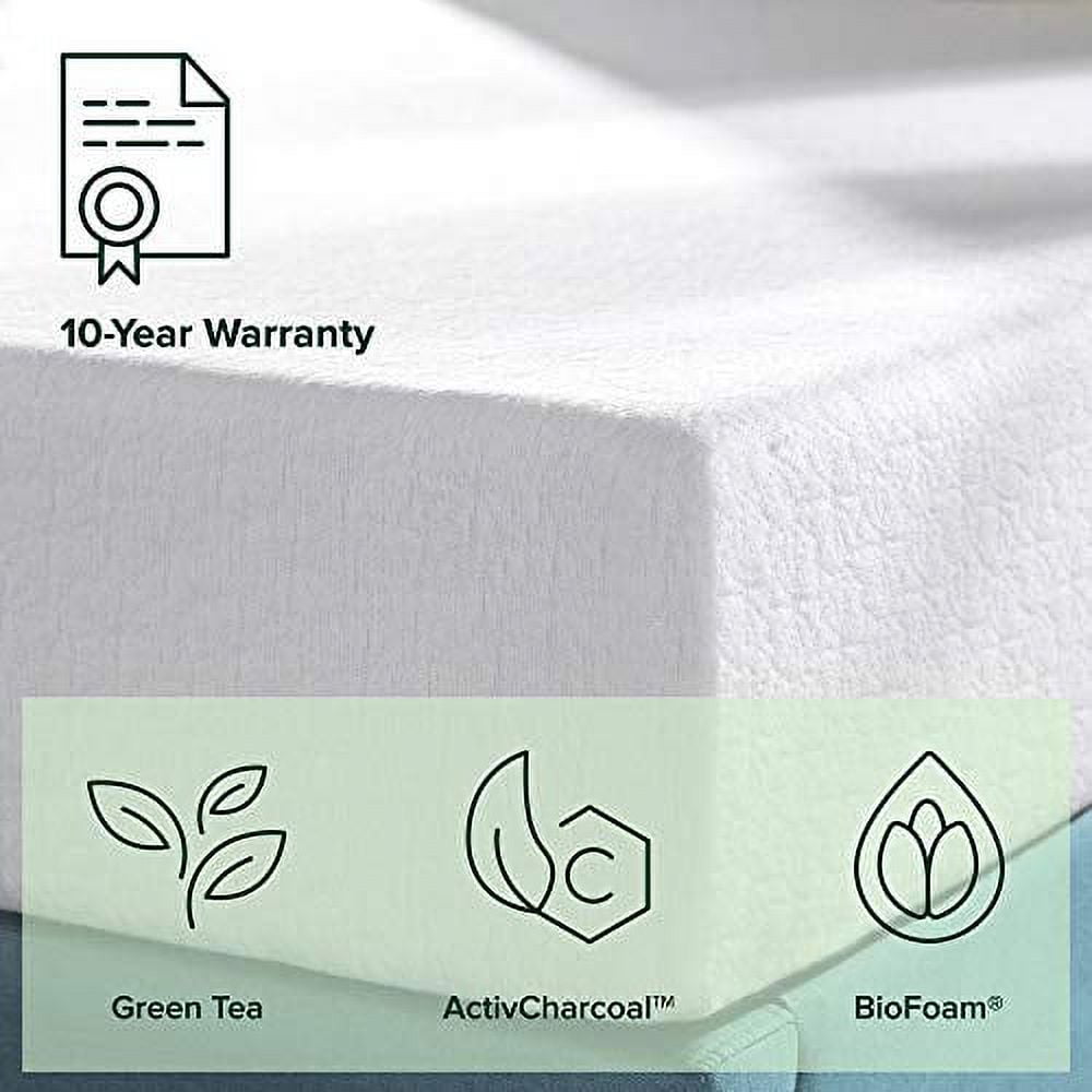 Sleep Master 8in Green Tea Memory Foam Mattress with 2in Aircool Foam - Twin XL