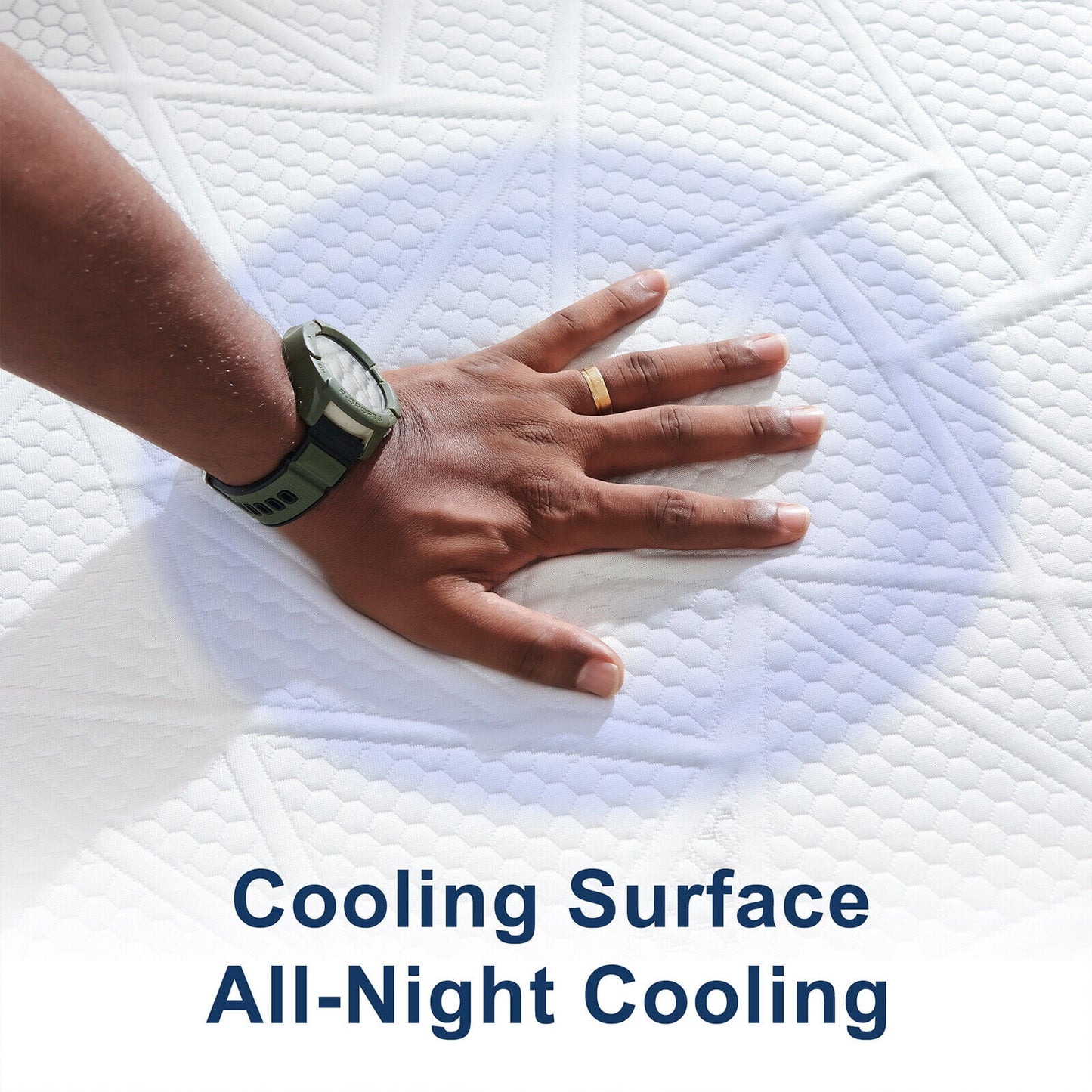 Madinog 14in Queen Size Memory Foam Mattress, High-Quality, Safe, Comfortable, Easy to Clean, Compressed in a Box